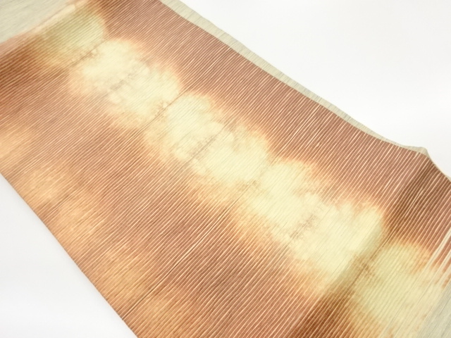 JAPANESE KIMONO / PAPER CLOTH ABSTRACT PATTERN NAGOYA OBI